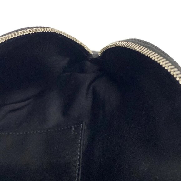 SAINT LAURENT PARIS Classic Monogram Belt Bag Black Canvas Leather 840-061725 - Picture 10 of 14